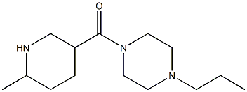 1-[(6-methylpiperidin-3-yl)carbonyl]-4-propylpiperazine Struktur