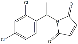 1-[1-(2,4-dichlorophenyl)ethyl]-2,5-dihydro-1H-pyrrole-2,5-dione Struktur