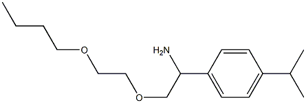 1-[1-amino-2-(2-butoxyethoxy)ethyl]-4-(propan-2-yl)benzene Struktur