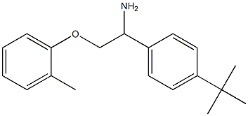 1-[1-amino-2-(2-methylphenoxy)ethyl]-4-tert-butylbenzene Struktur