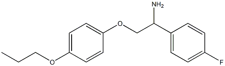 1-[1-amino-2-(4-propoxyphenoxy)ethyl]-4-fluorobenzene Struktur