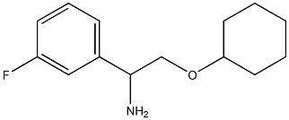 1-[1-amino-2-(cyclohexyloxy)ethyl]-3-fluorobenzene Struktur