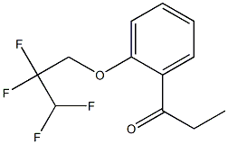 1-[2-(2,2,3,3-tetrafluoropropoxy)phenyl]propan-1-one Struktur