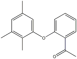 1-[2-(2,3,5-trimethylphenoxy)phenyl]ethan-1-one Struktur