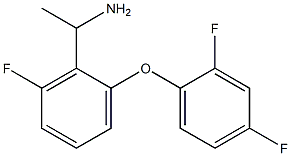 1-[2-(2,4-difluorophenoxy)-6-fluorophenyl]ethan-1-amine Struktur