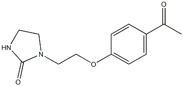 1-[2-(4-acetylphenoxy)ethyl]imidazolidin-2-one Struktur