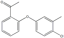 1-[2-(4-chloro-3-methylphenoxy)phenyl]ethan-1-one Struktur