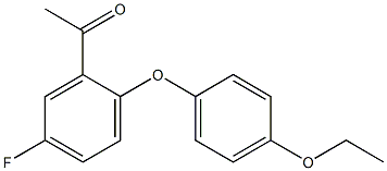 1-[2-(4-ethoxyphenoxy)-5-fluorophenyl]ethan-1-one Struktur