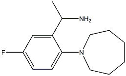 1-[2-(azepan-1-yl)-5-fluorophenyl]ethan-1-amine Struktur