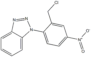 1-[2-(chloromethyl)-4-nitrophenyl]-1H-1,2,3-benzotriazole Struktur