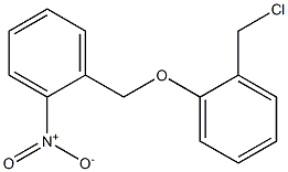 1-[2-(chloromethyl)phenoxymethyl]-2-nitrobenzene Struktur