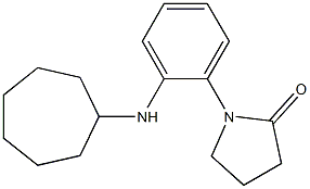 1-[2-(cycloheptylamino)phenyl]pyrrolidin-2-one Struktur