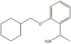 1-[2-(cyclohexylmethoxy)phenyl]ethan-1-amine Struktur