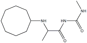 1-[2-(cyclooctylamino)propanoyl]-3-methylurea Struktur