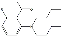 1-[2-(dibutylamino)-6-fluorophenyl]ethan-1-one Struktur