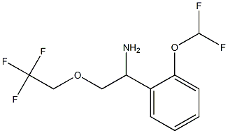 1-[2-(difluoromethoxy)phenyl]-2-(2,2,2-trifluoroethoxy)ethanamine Struktur