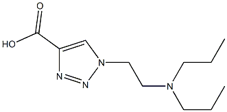 1-[2-(dipropylamino)ethyl]-1H-1,2,3-triazole-4-carboxylic acid Struktur