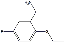 1-[2-(ethylsulfanyl)-5-fluorophenyl]ethan-1-amine Struktur