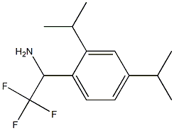 1-[2,4-bis(propan-2-yl)phenyl]-2,2,2-trifluoroethan-1-amine Struktur