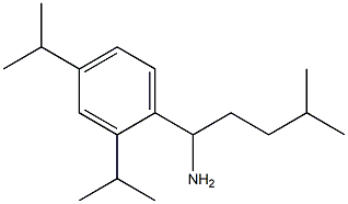 1-[2,4-bis(propan-2-yl)phenyl]-4-methylpentan-1-amine Struktur