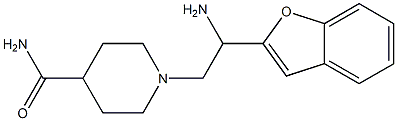 1-[2-amino-2-(1-benzofuran-2-yl)ethyl]piperidine-4-carboxamide Struktur