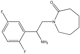 1-[2-amino-2-(2,5-difluorophenyl)ethyl]azepan-2-one Struktur