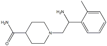 1-[2-amino-2-(2-methylphenyl)ethyl]piperidine-4-carboxamide Struktur