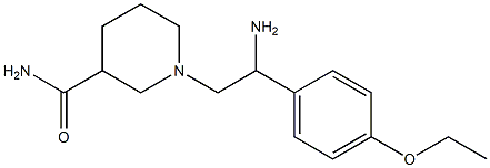 1-[2-amino-2-(4-ethoxyphenyl)ethyl]piperidine-3-carboxamide Struktur