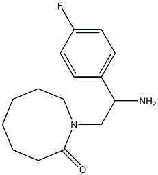 1-[2-amino-2-(4-fluorophenyl)ethyl]azocan-2-one Struktur