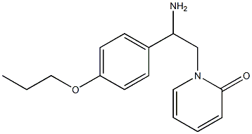 1-[2-amino-2-(4-propoxyphenyl)ethyl]pyridin-2(1H)-one Struktur