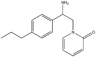 1-[2-amino-2-(4-propylphenyl)ethyl]pyridin-2(1H)-one Struktur