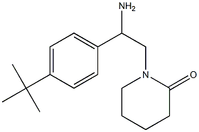 1-[2-amino-2-(4-tert-butylphenyl)ethyl]piperidin-2-one Struktur