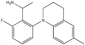 1-[2-fluoro-6-(6-methyl-1,2,3,4-tetrahydroquinolin-1-yl)phenyl]ethan-1-amine Struktur