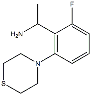 1-[2-fluoro-6-(thiomorpholin-4-yl)phenyl]ethan-1-amine Struktur