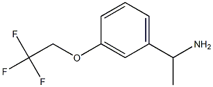 1-[3-(2,2,2-trifluoroethoxy)phenyl]ethanamine Struktur