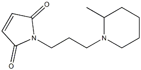 1-[3-(2-methylpiperidin-1-yl)propyl]-2,5-dihydro-1H-pyrrole-2,5-dione Struktur