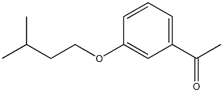 1-[3-(3-methylbutoxy)phenyl]ethan-1-one Struktur