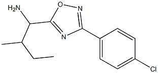 1-[3-(4-chlorophenyl)-1,2,4-oxadiazol-5-yl]-2-methylbutan-1-amine Struktur