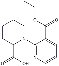 1-[3-(ethoxycarbonyl)pyridin-2-yl]piperidine-2-carboxylic acid Struktur