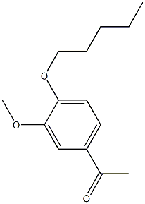 1-[3-methoxy-4-(pentyloxy)phenyl]ethan-1-one Struktur