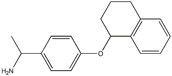 1-[4-(1,2,3,4-tetrahydronaphthalen-1-yloxy)phenyl]ethan-1-amine Struktur