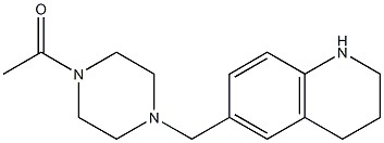 1-[4-(1,2,3,4-tetrahydroquinolin-6-ylmethyl)piperazin-1-yl]ethan-1-one Struktur