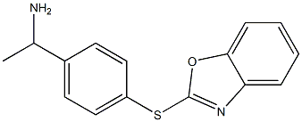 1-[4-(1,3-benzoxazol-2-ylsulfanyl)phenyl]ethan-1-amine Struktur