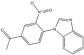 1-[4-(1H-1,3-benzodiazol-1-yl)-3-nitrophenyl]ethan-1-one Struktur