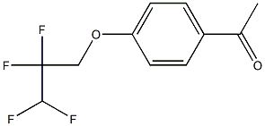 1-[4-(2,2,3,3-tetrafluoropropoxy)phenyl]ethan-1-one Struktur