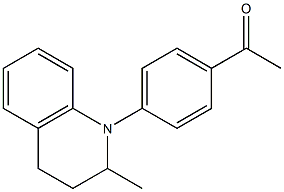 1-[4-(2-methyl-1,2,3,4-tetrahydroquinolin-1-yl)phenyl]ethan-1-one Struktur