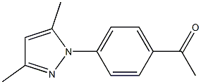 1-[4-(3,5-dimethyl-1H-pyrazol-1-yl)phenyl]ethan-1-one Struktur