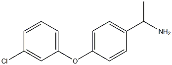 1-[4-(3-chlorophenoxy)phenyl]ethan-1-amine Struktur