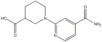 1-[4-(aminocarbonyl)pyridin-2-yl]piperidine-3-carboxylic acid Struktur