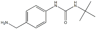 1-[4-(aminomethyl)phenyl]-3-tert-butylurea Struktur